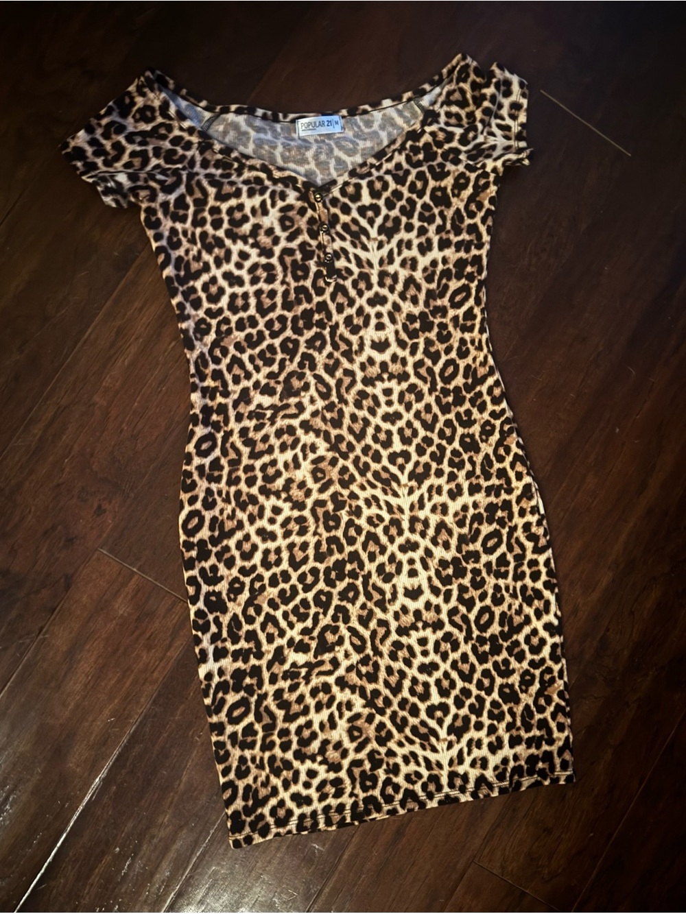 Leopard/Jaguar Print Mini Dress